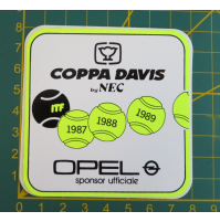 - ADESIVO - COPPA DAVIS 1987/88/89 OPEL SPONSOR UFFICIALE -