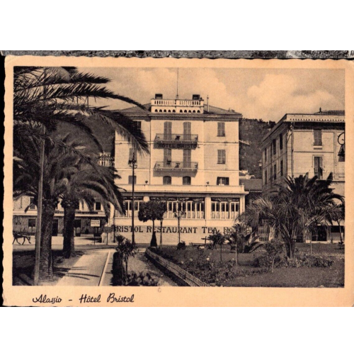 - CARTOLINA DI ALASSIO - HOTEL BRISTOL -