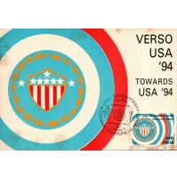 - CARTOLINA VERSO USA '94 - TOWARDS / FDC ITALIA '90 COPPA DEL MONDO DI CALCIO -