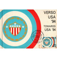 - CARTOLINA VERSO USA '94 / TOWARDS / FDC ITALIA '90 COPPA DEL MONDO DI CALCIO -