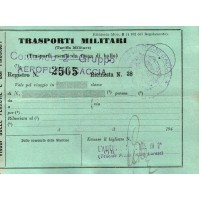 - TRASPORTI MILITARI COMANDO 2° GRUPPO AEROPLANI CACCIA / REGIA AERONAUTICA 1942