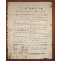 1805 SANREMO ABOLIZIONE DELLA COSTITUZIONE LIGURE PER QUELLA FRANCESE NAPOLEONE