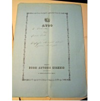 1873 - ATTO NOTAIO BUSSI A. EUGENIO SERRAVALLE SESIA / VENDITA SEZZANO PIETRO