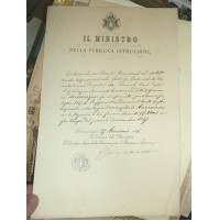 1886 MIN.RO PUBBLICA ISTRUZIONE CONFERMA INSEGNANTE R.UNIVERSITA' GENOVA