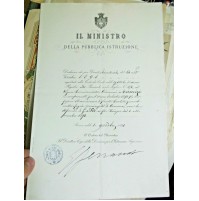 1891 MIN.RO PUBBLICA ISTRUZIONE CONFERMA INSEGNANTE R.UNIVERSITA' GENOVA