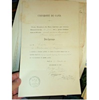 1891 UNIVERSITE' DE GAND FRANCOIS COSTA DE MOTEVIDEO URUGUAY BELGIQUE 