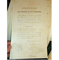 1892 UNIVERSITE' DE GAND FRANCOIS COSTA DE MOTEVIDEO URUGUAY BELGIQUE