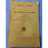 1893 - DIVIETO DI FARE LA PROCESSIONE DEL CORPUS DOMINI A SAN LORENZO GENOVA 