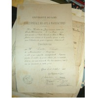 1893 UNIVERSITE' DE GAND - FRANCOIS COSTA De MONTEVIDEO URUGUAY - BELGIQUE 