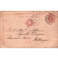 1898 - INTERO POSTALE DA SARZANA PER SEMINARIO VESCOVILE DI ALBENGA C10-728