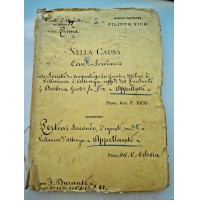 1899 CAUSA - SOCIETA' GOMBI E MOLINI CONTRO S. PERTINI - VILLANOVA D'ALBENGA
