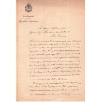 1909 RINGRAZIA IL CONSOLE ARGENTINO A SANREMO PER AIUTI TERREMOTO SICILIA C9-158