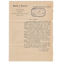 1910 MUNICIPIO DI TRINITAPOLI ORTELLE ( BARLETTA ) COSTITUENTE OSPEDALE 17-105