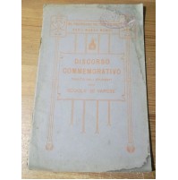 1911 DISCORSO COMMEMORATIVO UNITA' D'ITALIA AGLI STUDENTI SCUOLE DI VARESE L-30<