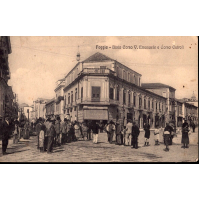 1916 - Cartolina Foggia - Bivio Corso V. Emanuele e Corso Cairoli x BONEFRO CB