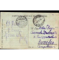 1916 FRANCHIGIA MILITARE X MAMMA A BONEFRO CAMPOBASSO -