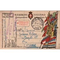 1918 - FRANCHIGIA POSTA MILITARE 100 TENENTE 5° RGT GENIO ZONA DI GUERRA C11-322