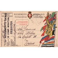 1918 - FRANCHIGIA REGIO ESERCITO TENENTE 5 RGT GENIO MINATORI - C11-368