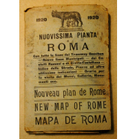 1920 - NUOVISSIMA PIANTA DI ROMA - TRAMWAY OMNIBUS - IN LINGUE DIVERSE -