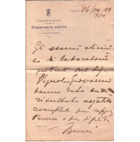 1929 - DISPENSARIO CELTICO DI SAVONA - ESAMI CLINICI A GIOVANNI VIGNOLA  C10-609