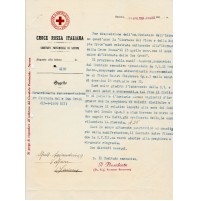 1934 DOCUMENTO CROCE ROSSA ITALIANA COMITATO DI SAVONA GIORNATA DUE CROCI 6-212