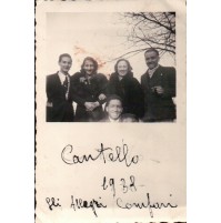 1938 FOTO DI GRUPPO DI FAMIGLIA A CANTELLO - VARESE - 