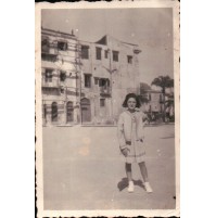 1940 ALCAMO - FOTO DI BAMBINA IN CENTRO CITTA' -  (C12-13)