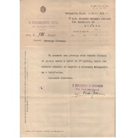 1941 - SENIGALLIA - 6° REGGIMENTO GENIO PROROGA LICENZA a SOTTOTENENTE ARTIERE