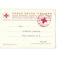 1943 CARTOLINA CROCE ROSSA PRIGIONIERI DI GUERRA FOLIGNO 6-204