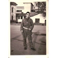 1950ca - FOTO MILITARE ESERCITO IN TUTA MIMETICA 