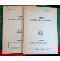 1957 - ANNALI DI RICERCHE E STUDI DI GEOGRAFIA VOL 1 e 2 - EMILIO SCARIN -