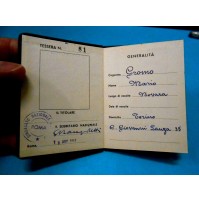 1957 - TESSERA SINDACATO NAZIONALE SCRITTORI DI ROMA - 