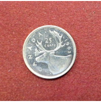 1963 - Canada Argento Quarter - Canadese 25 CENT