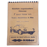 1982 - 7° RALLY TEAM '971 - CHIERI TORINO - CARNET DE BORD / RADAR