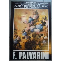 1982 - POSTER PITTRICE FERNANDA PALVARINI - GALLERIE DI BRESCIA E SANREMO (MAN)