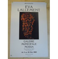 1984 - POSTER PITTRICE EVA LALLEMENT - GALERIE MUNICIPALE MOSSA - NICE (MAN)