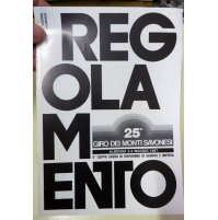 1987 - 25° GIRO DEI MONTI SAVONESI - REGOLAMENTO - ALBENGA