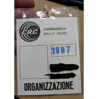 1987 - BADGE / CARMAGNOLA RALLY CLUB - ORGANIZZAZIONE -
