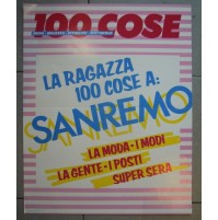 1987 - POSTER 100 COSE - FESTIVAL DI SANREMO - MODA GENTE SPETTACOLO (MAN)