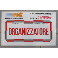 1989 - GROSSO ADESIVO 5° RALLY DELLA VALLE INTELVI - ORGANIZZATORE -