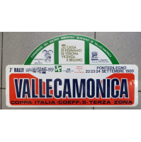 1989 - GROSSO ADESIVO 7° RALLY VALLE CAMONICA -