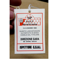 1992 - BADGE / 14° RALLY ALTA VAL DI CREMA - DIERZIONE GARA -