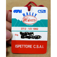 1992 - BADGE / RALLY IL CIOCCO - ISPETTORE C.S.A.I. -