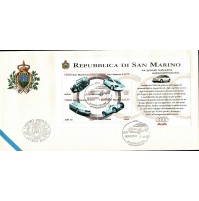 1999 - REPUBBLICA DI SAN MARINO - FDC - GRANDI INDUSTRIE AUTOMOBILISTICHE AUDI -