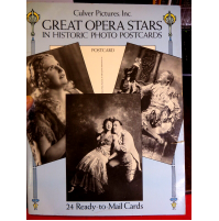 24 READY-TO-MAIL CARDS - GREAT OPERA STARS IN HISTORIC PHOTO POSTCARDS - ATTORI