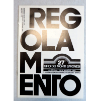 27° GIRO DEI MONTI SAVONESI - REGOLAMENTO - 1989 -