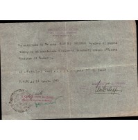 48a COMPAGNIA ARTIERI DIVISIONE FANTERIA MESSINA ACQUISTO STIVALONI NERI - 1943