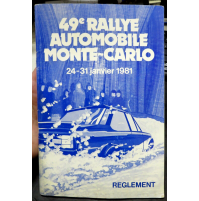 49° RALLYE AUTOMOBILE MONTE-CARLO 24-31 JAVIER 1981 - REGLEMENT REGOLAMENTO