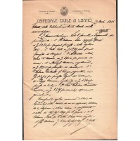 90DOCUMENTO DEL 1916 - OSPEDALE CIVILE DI LOANO - SAVONA -