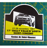 ADESIVO - 17° RALLY VALLE D'AOSTA SAINT-VINCENT - NOV 1987